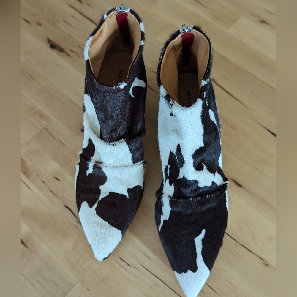 Italian Pony Hair  ankle boots 36